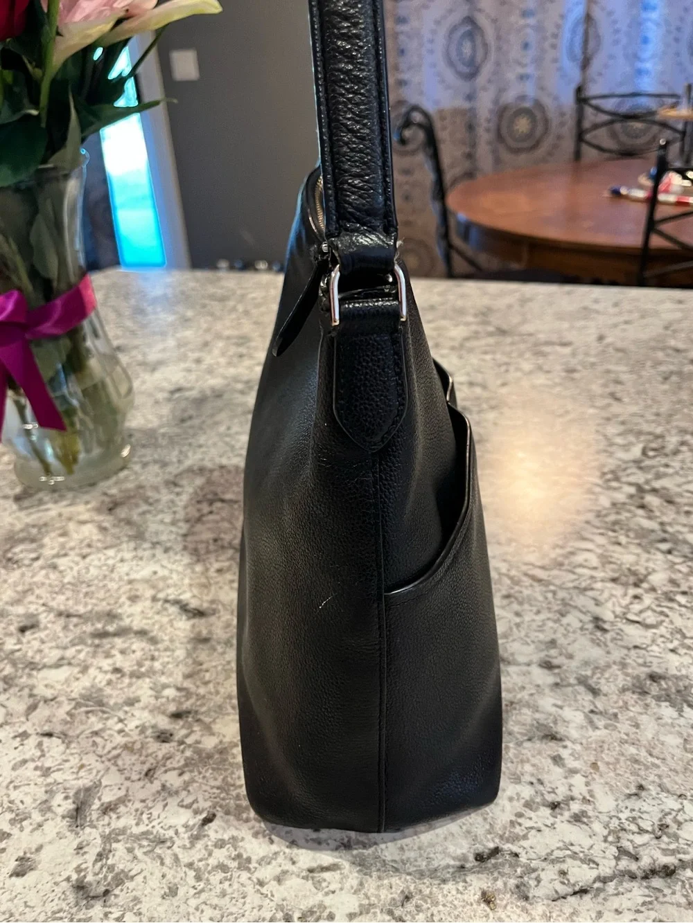 kate spade New York Black Leather Shoulder Bag